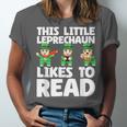 This Little Leprechaun Likes To Read St Patrick's Day Book Unisex Jersey T-Shirt
