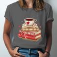 Love Book Coffee Heart Coquette Bow Valentines Day Unisex Jersey T-Shirt Love Book Coffee Heart Coquette Bow Valentines Day Unisex Jersey T-Shirt