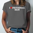 I Love Heart Fictional Men Simple Cute Reading Books Unisex Jersey T-Shirt
