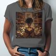 Melanin Afro Women Educated Reading Book History Unisex Jersey T-Shirt