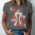 Modern Queen Of Hearts Book Lover Reading Novels Romantasy Unisex Jersey T-Shirt