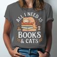 All I Need Is Books And Cats Reading Unisex Jersey T-Shirt