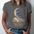 Night Owl Book Club Crescent Moon Late Night Reading Unisex Jersey T-Shirt