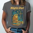 Night Owl Cozy Reading Tea Coffee Lover Bookworm Cute Unisex Jersey T-Shirt