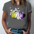 Non-Binary Book Lover Nonbinary Daisy LGBT Reading Pride Unisex Jersey T-Shirt Non-Binary Book Lover Nonbinary Daisy LGBT Reading Pride Unisex Jersey T-Shirt