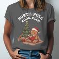 North Pole Book Club Gingerbread Christmas Reading Unisex Jersey T-Shirt