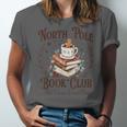 North Pole Book Club Hot Cocoa Served Daily Librarian Xmas Unisex Jersey T-Shirt North Pole Book Club Hot Cocoa Served Daily Librarian Xmas Unisex Jersey T-Shirt