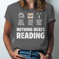 Nothing Beats Reading Librarian Book Bookworm Unisex Jersey T-Shirt Nothing Beats Reading Librarian Book Bookworm Unisex Jersey T-Shirt