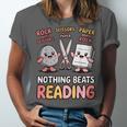 Nothing Goes Beyond Reading Rock Paper Scissors Book Unisex Jersey T-Shirt