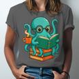 Octopus Reading Book Reading Bookworm Reader Unisex Jersey T-Shirt Octopus Reading Book Reading Bookworm Reader Unisex Jersey T-Shirt