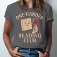 One-Handed Reading Club Smutty Book Lover Unisex Jersey T-Shirt One-Handed Reading Club Smutty Book Lover Unisex Jersey T-Shirt