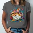 Open Book With Colorful Floral Reading Magic Unisex Jersey T-Shirt Open Book With Colorful Floral Reading Magic Unisex Jersey T-Shirt