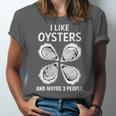 I Like Oysters And Maybe Three People Saying Introvert Unisex Jersey T-Shirt