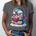 Penguin Reading a Book Animal Unisex Jersey T-Shirt Penguin Reading a Book Animal Unisex Jersey T-Shirt