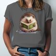 Porcupine Reading Book Hedgehog Book Lover Unisex Jersey T-Shirt Porcupine Reading Book Hedgehog Book Lover Unisex Jersey T-Shirt