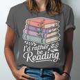 Rather Be Reading Book Lover Stack Unisex Jersey T-Shirt Rather Be Reading Book Lover Stack Unisex Jersey T-Shirt