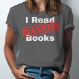 I Read Banned Books Censored Red Stamp Reading Librarian Unisex Jersey T-Shirt I Read Banned Books Censored Red Stamp Reading Librarian Unisex Jersey T-Shirt