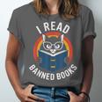 I Read Banned Books For Men Women Cat Banned Books Unisex Jersey T-Shirt I Read Banned Books For Men Women Cat Banned Books Unisex Jersey T-Shirt
