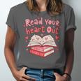 Read Your Heart Out Teacher Valentines Day Book Lover Unisex Jersey T-Shirt