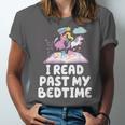I Read Past My Bedtime Reading Unicorn Book Lover Unisex Jersey T-Shirt