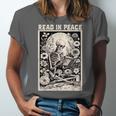 Read In Peace Skeleton Book Lover Bookworm Book Unisex Jersey T-Shirt Read In Peace Skeleton Book Lover Bookworm Book Unisex Jersey T-Shirt