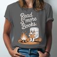 Read S'More Books Camping Outdoors Reading Campfire Smores Unisex Jersey T-Shirt Read S'More Books Camping Outdoors Reading Campfire Smores Unisex Jersey T-Shirt
