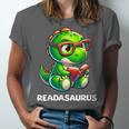 Readasaurus Reading Dinosaur Book Reader Bookworm Unisex Jersey T-Shirt