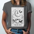 The Reader Tarot Card Bookworm Books Lover Dragon Librarians Unisex Jersey T-Shirt