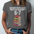 Reading Book Teacher 67 Six Seven Meme Unisex Jersey T-Shirt