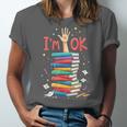 Reading Books Librarian Reader Nerd I'm Ok School Teacher Unisex Jersey T-Shirt