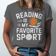Reading Is My Favorite Sport Reading Book Lover Reader Unisex Jersey T-Shirt