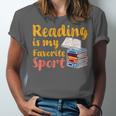 Reading Is My Favorite Sport Book Lovers Unisex Jersey T-Shirt