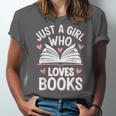 Reading Just A Girl Who Loves Books Unisex Jersey T-Shirt