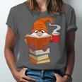 Reading Lover Book Graphic Gnome Unisex Jersey T-Shirt