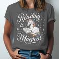 Reading Is Magical Unicorn Book Lover Fantasy Kids Unisex Jersey T-Shirt Reading Is Magical Unicorn Book Lover Fantasy Kids Unisex Jersey T-Shirt