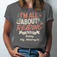 Reading And Motorcycle Life For Bikers Who Love Books Unisex Jersey T-Shirt