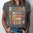Reading Is My Therapy Book Lover Unisex Jersey T-Shirt Reading Is My Therapy Book Lover Unisex Jersey T-Shirt