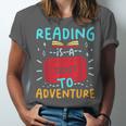 Reading Is A Ticket To Adventure Fun Book Lovers Fun Unisex Jersey T-Shirt Reading Is A Ticket To Adventure Fun Book Lovers Fun Unisex Jersey T-Shirt