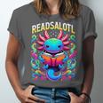 Readsalotl Axolotl Book Lovers Axolotls Unisex Jersey T-Shirt Readsalotl Axolotl Book Lovers Axolotls Unisex Jersey T-Shirt