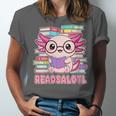 Readsalotl Axolotl Reading Book Bookworm Unisex Jersey T-Shirt