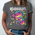 Readsolotl Cute Axolotl Book Lover Reading Women Girls Unisex Jersey T-Shirt