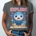 Readsolotl Kawaii Axolotl Book Lover Reading Unisex Jersey T-Shirt