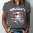 Readsolotl Pink Kawaii Axolotl Read Book Lover Reading Unisex Jersey T-Shirt Readsolotl Pink Kawaii Axolotl Read Book Lover Reading Unisex Jersey T-Shirt