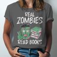 Real Zombies Read Books Zombie Unisex Jersey T-Shirt Real Zombies Read Books Zombie Unisex Jersey T-Shirt
