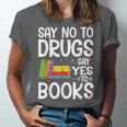 Red Ribbon Week Say No To Drugs Say Yes To Books Drug Free Unisex Jersey T-Shirt Red Ribbon Week Say No To Drugs Say Yes To Books Drug Free Unisex Jersey T-Shirt