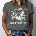 Retro Libraries Are For Everyone Racoon Reading Book Lover Unisex Jersey T-Shirt Retro Libraries Are For Everyone Racoon Reading Book Lover Unisex Jersey T-Shirt