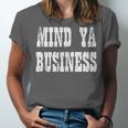 Retro Mind Ya Business Vintage Love Privacy Introvert Unisex Jersey T-Shirt Retro Mind Ya Business Vintage Love Privacy Introvert Unisex Jersey T-Shirt