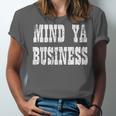 Retro Mind Ya Business Vintage Love Privacy Introvert Unisex Jersey T-Shirt