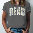 Retro Read Floral Reading Bookworm Librarian Book Lover Unisex Jersey T-Shirt Retro Read Floral Reading Bookworm Librarian Book Lover Unisex Jersey T-Shirt