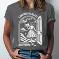 Retro Trendy Bookish Book Lover Reading Quotes Leaving Reality Entering Fiction -Adults Small Short Sleeve T-Shirt Unisex Jersey T-Shirt Retro Trendy Bookish Book Lover Reading Quotes Leaving Reality Entering Fiction -Adults Small Short Sleeve T-Shirt Unisex Jersey T-Shirt